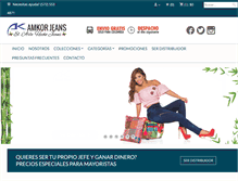 Tablet Screenshot of amkorjeans.com
